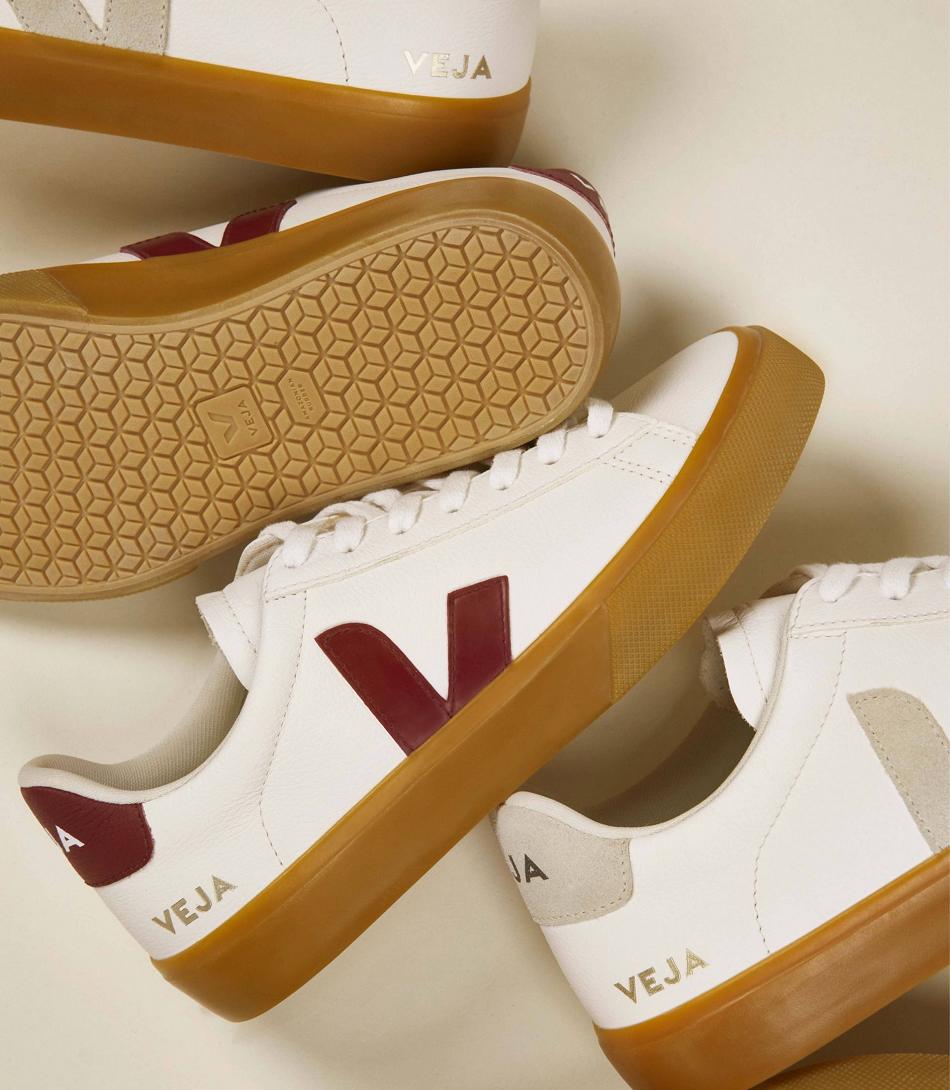 Veja Chromefree Leder Marsala Natural Campo Herren Weiß Beige | FATHY62365