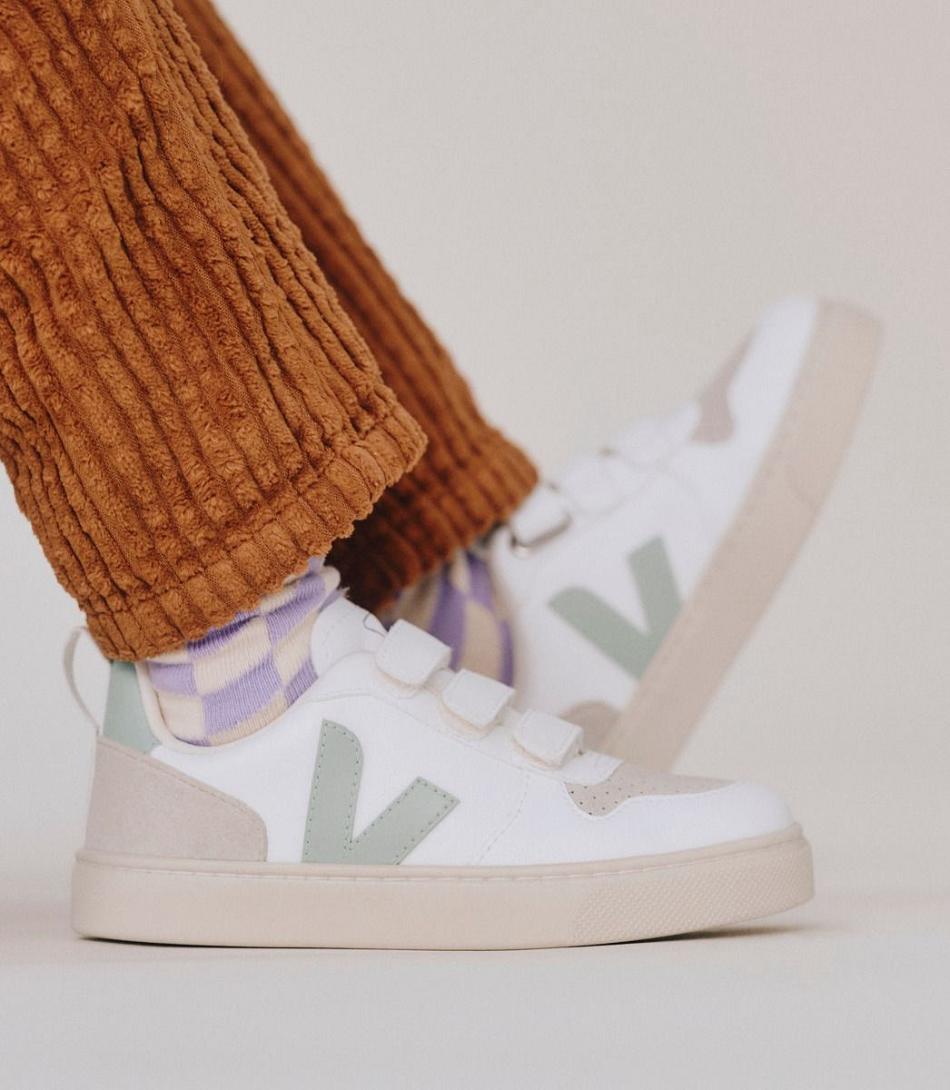 Veja Cwl Matcha V-10 Kinder Weiß | ATDYB57278